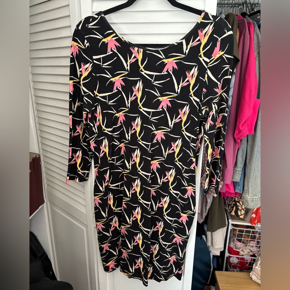 Ava Sky Bird of Paradise Long Sleeve Dress